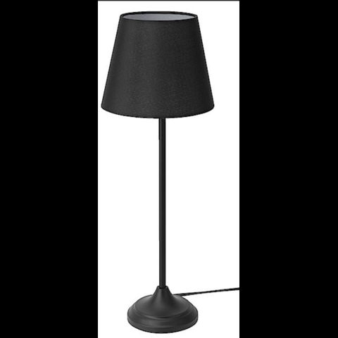 Stilren sort bordlampe (50 cm/ø 18 cm)