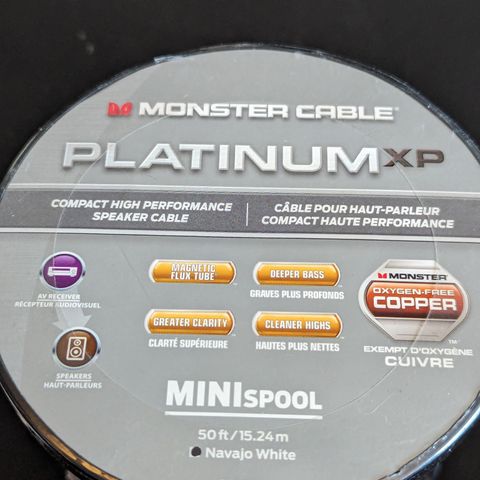 Monster Cable - 15m Platinum XP Audio kabel og Connector