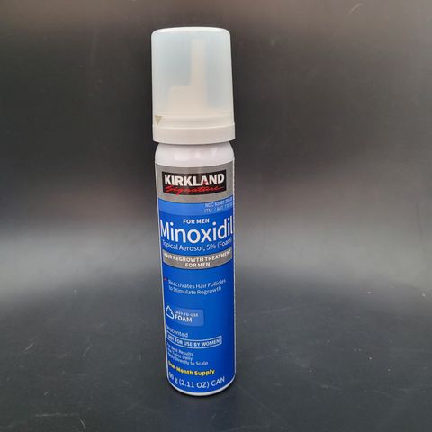 Minoxidil / minoksidil foam/skum 60ml, 1mnd forbruk
