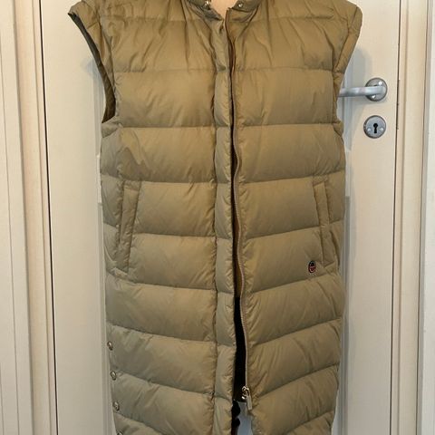 Nydelig Busnel Khaki beige Iria dun vest str 38 dame