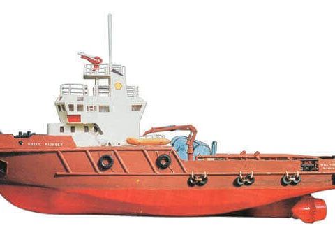 Tegninger: Shell Pioneer, supply vessel