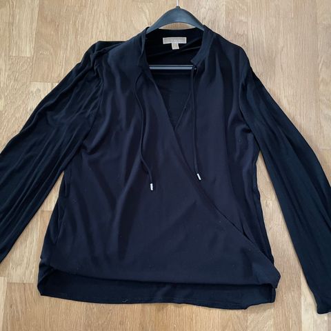 Michael Kors sort bluse/overdel str L /XL