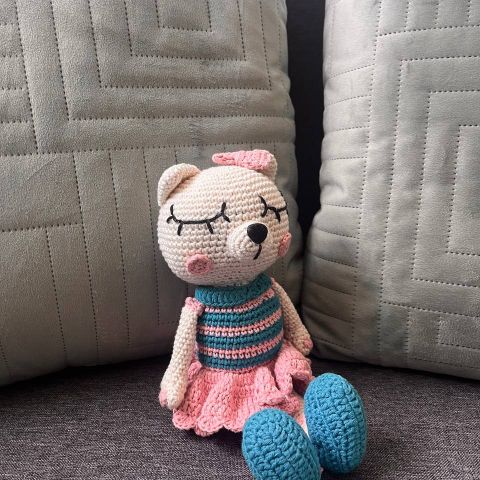 Amigurumi heklet katt