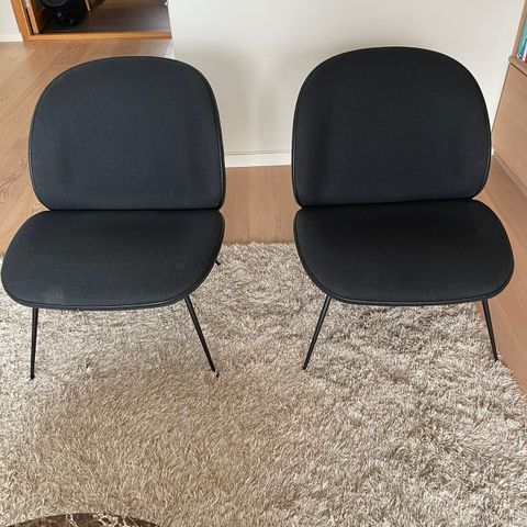 2 stk Gubi Beetle lounge chairs