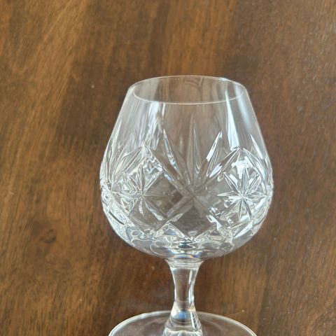 Cognac krystallglass 6 stk