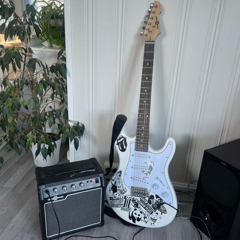 Tøff elektrisk gitar fra gear4music