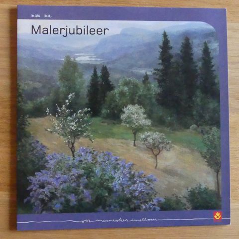 Malerjubileer 2004, med miniatyrtrykk og FDC, sendes fraktfritt