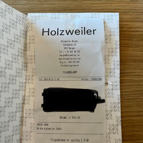 tilgodelapp holzweiler Bergen