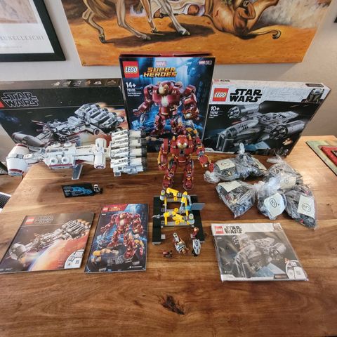 Lego Star wars/Hulkbuster/Razor crest bundle.