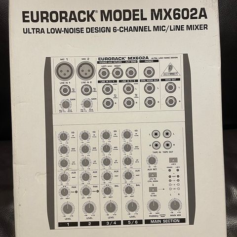 Eldre, ubrukt studiomikser: Eurorack MX602A