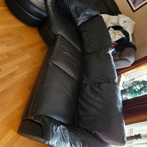 Sofa i imitert skinn