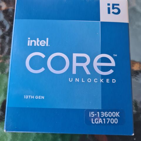 i5-13600K CPU som ny med orginal emballasje.