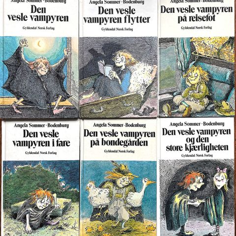 DEN VESLE VAMPYREN - 6 forskjellige titler. Alle førsteutgaver i Norge