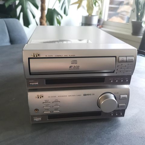 JVC XL-EX70 cd-spiller og JVC RX-EX70R reciever