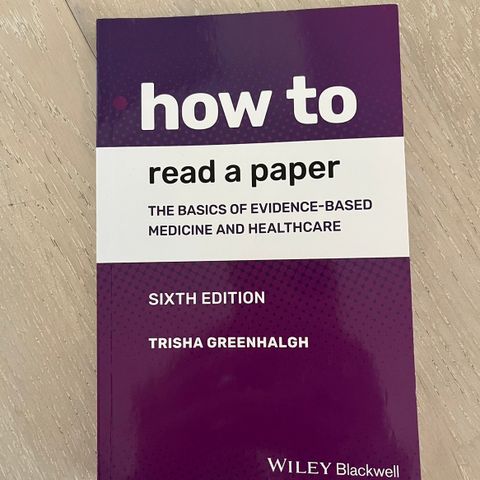 How to read a paper (ny!)