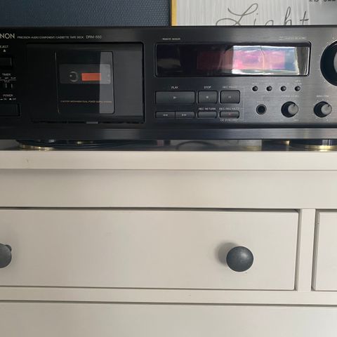 Denon drm-550 cassette deck selges