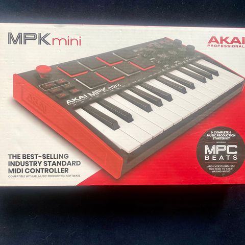 Uåpnet Akai Professional MPK Mini MK3 MIDI-keyboard