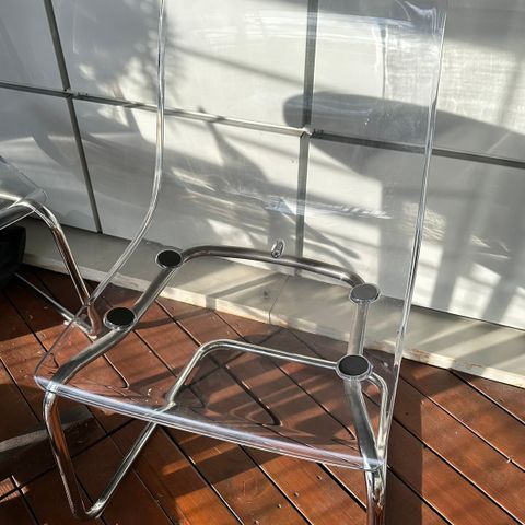 IKEA Tobias transparent stol (4 for 2500kr)