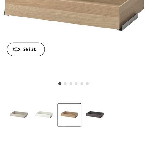 Ikea Komplement skuff i eik