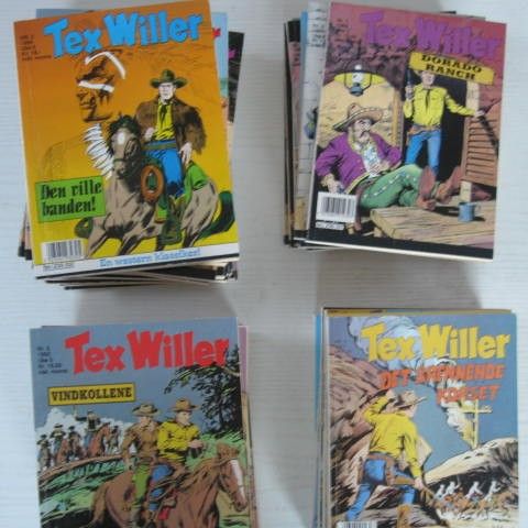 Tex Willer mellom: 1991 - 1994 - Del 3 av 5 - 38 stk. Se bilder!