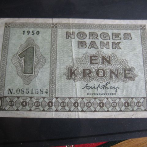 1 Krone 1950 serie N