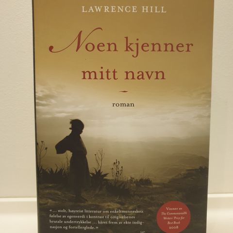Bok "Noen kjenner mitt navn" av Lawrence Hill