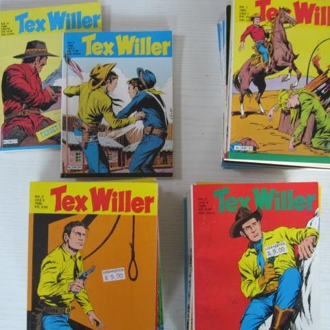 Tex Willer mellom: 1985 - 1989 - Del 2 av 5 - 25 stk. Se bilder!