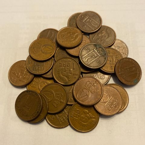 1-Øre 30stk mynt! (#125)