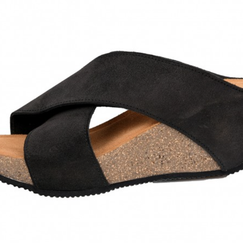 Bella Moda Slip in Sandal str. 39 i svart selges rimelig