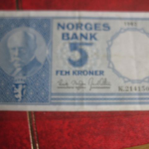 5 krone 1962 serie K