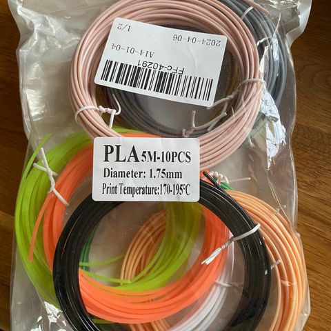 Filament til 3d pen.