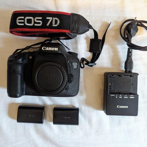 Canon EOS 7D m/2 originale batterier