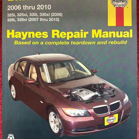 Haynes - BMW 3-Series, 2006 thru 2010, Automotive Repair Manual