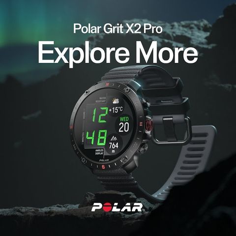 Polar Grit X2 Pro med Polar H10 pulsbelte