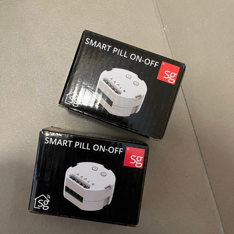 2stk SG Smart Pill ON-OFF helt nye