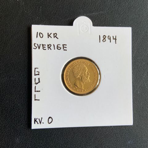 10 krone Svensk gullmynt 1894