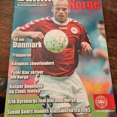 Kampprogram Danmark - Norge 2003