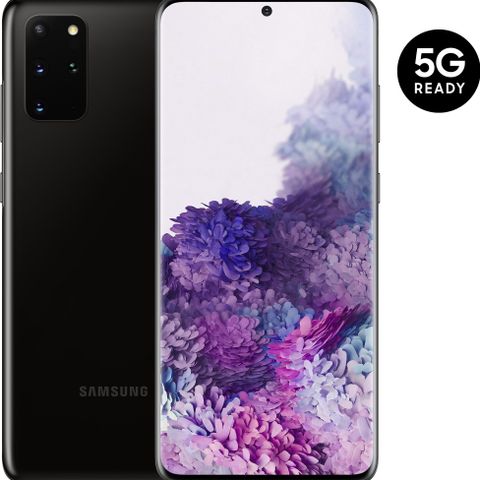 Samsung Galaxy S20+ 5G, svart.