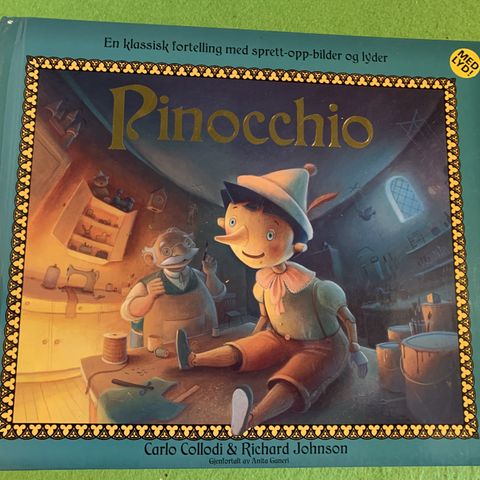Pinocchio - En klassisk fortelling med sprett-opp-bilder og lyder