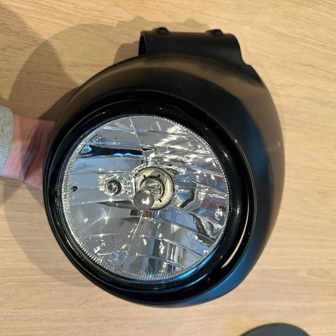 Indian scout headlight nacelle and 2 headlights