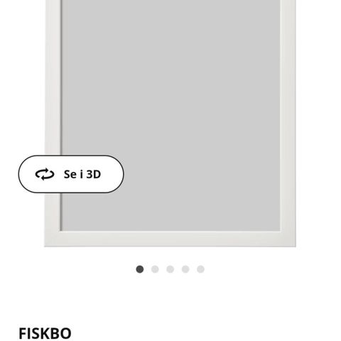 Fiskbo, hvite ramme 30x40 fra Ikea
