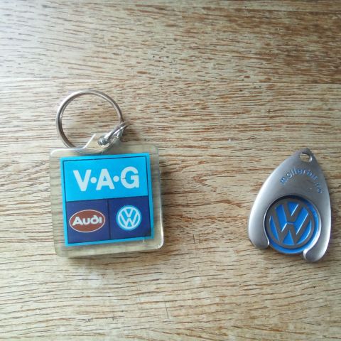 Nøkkelring VW / Audi, Auto E18 og Möller Bil Asker og Bærum. 80/100 kr.