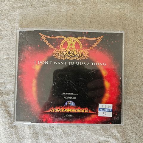 CD singel- Aerosmith - I dont want to miss a thing