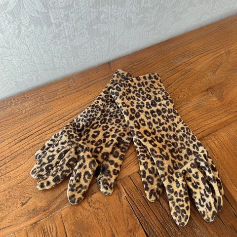 Leopard hansker