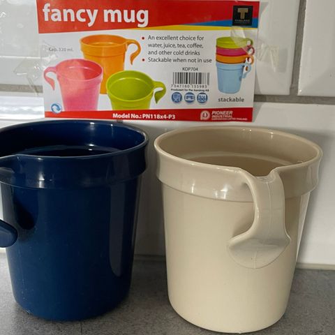 Plast kopp fancy mug