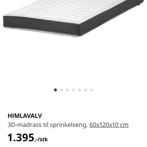 Ikea madrass  HIMLAVALV (ny pris 1395kr)