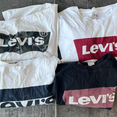 4 stk Levis tskjorter str M og S