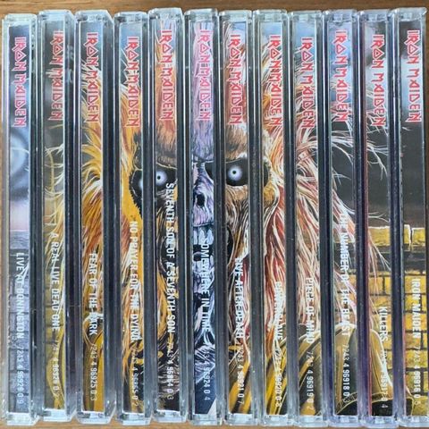 Iron Maiden CD-samling til salgs!