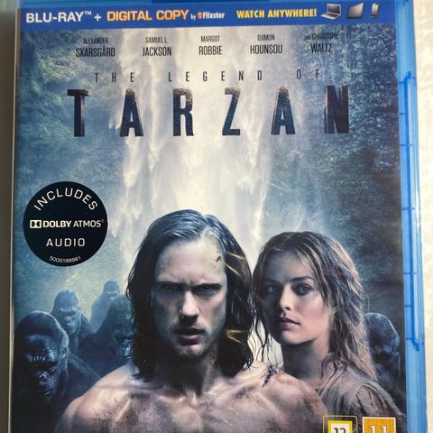 The Legend Of Tarzan (Blu-Ray - 2016 - David Yates) Norsk tekst. NY!