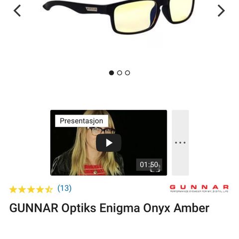 Gunnar Optiks Enigma Onyx Amber